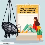 Round Cotton Rope Hanging Swing for Adults & Kids with Accessories