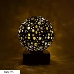 Battery Lamp With Decorative Star And Moon Patterns