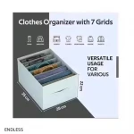 Small Clothes Organizer With 7 Grid 2pcs