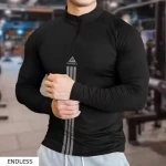BLACK JYM VESTS FULL SLEEVE ROUND NECK REGULAR FIT FOR MEN
