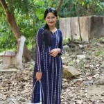 Navy Blue Leriya Nyra Cut kurti