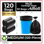 Innate Biodegradable Garbage Bags 19 X 21 Inches (Medium Size) 120 Bags (4 Rolls)