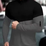 GARBLY henly neck full sleeves regular fit tshirt