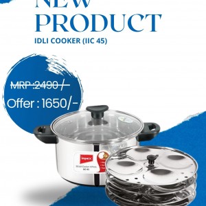 Impex Stainless Steel Idli Cooker With Glass Lid | Induction and Gas Stove Competable Idli Maker |