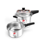 Impex Aluminium Dripless Pressure Cooker 5&3 Liter Combo (Delight 5C3)