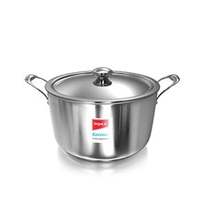 Impex Serene Triply Stainless Steel Sauce Pan 24cm with lid