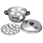 Blueberry s 3 Plates 15 Idly Stainless Steel Cooker Maker & Steamer Pot (BIM15DLX)