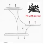 Wooden Stylish Wall Shelves for Living Room, Bedroom, Balcony & Home Decoration