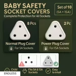 Baby Safety Electric Socket Plug Cover Guards (pack of 2)