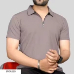 Men's Stylish Half Sleeve Polo Neck T-Shirt for Casual Wear