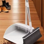 Broom and Dustpan Set with Long Handle