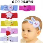 6-Pcs COMBO Hair Band Cartoon Character for Infant girls & Kids