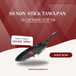 SS Non-stick Tawa Pan 24 cm Shine (STP 24)