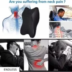 Car Neck Rest Pillow  (Large, Black, Pack of 1)