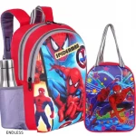 SPIDERMAN 30 SCHOOL BAG & LUNCH, TIFFIN BAG COMBO