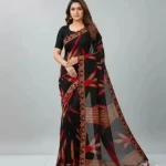 Pure georgette saree with blouse