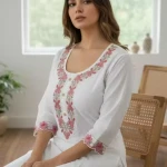 Cotton Embroidery Kurti For Women