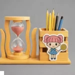 pencil Holder with One glass Timer