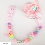 Baby Cartoon Design Silicone Pacifier Clip Chain