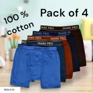 MENS TRUNK/UNDERWEAR WITH COTTON FABRIC PACK OF 04